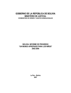 gobierno de la república de bolivia