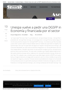 Unespa vuelve a pedir una DGSFP independient Economía y