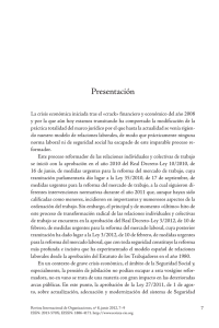 Presentación - Revista Internacional de Organizaciones