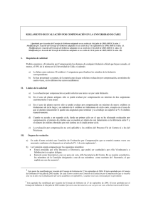 Reglamento de evaluación por compensación