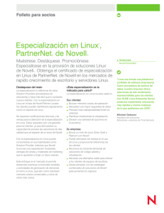 Especialización PartnerNet de Novell