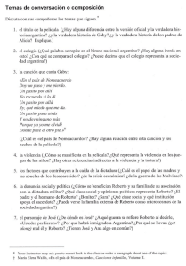 Page 1 Temas de conversación o composición Discuta con sus