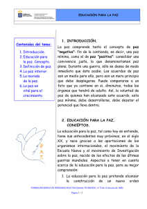 Educación para la paz - Gobierno de Canarias