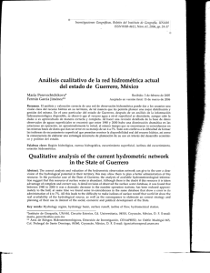 Analisis cualitativo de la red hidrométrica actual del estado de