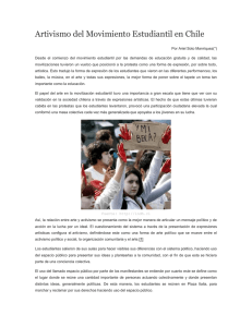 Artivismo del Movimiento Estudiantil en Chile