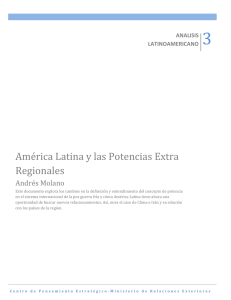 América Latina y las Potencias Extra Regionales
