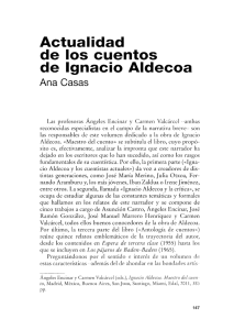 Actualidad de los cuentos de Ignacio Aldecoa