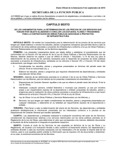 SECRETARIA DE LA FUNCION PUBLICA CAPITULO SEXTO