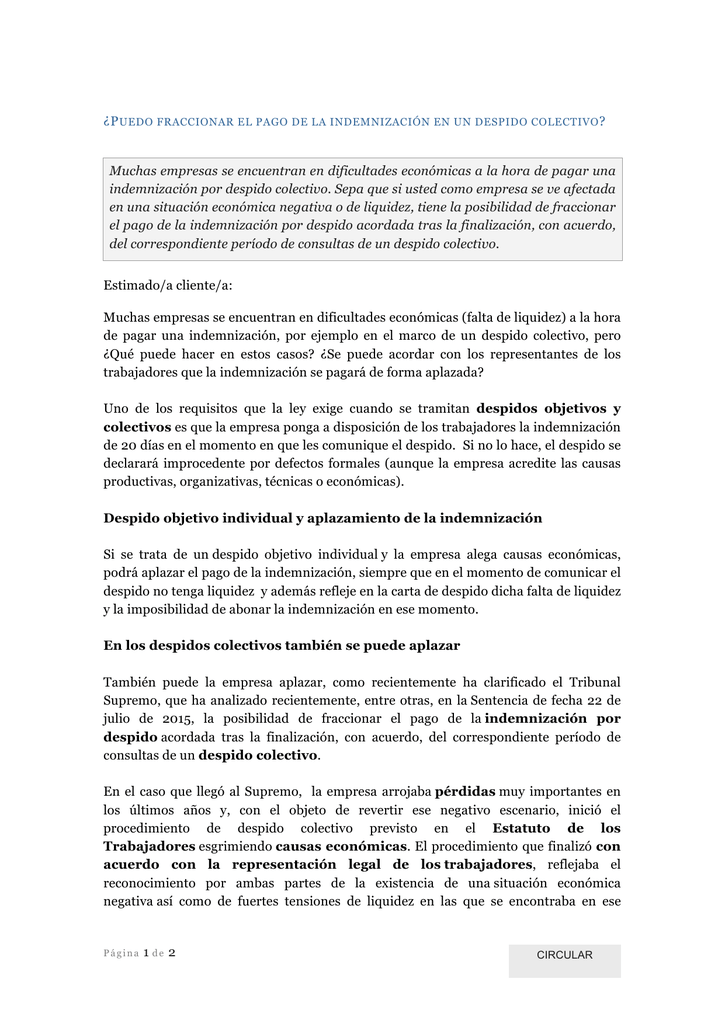 Modelo Carta De Despido Objetivo Causas Economicas Modelo De Informe Reverasite 1417