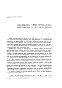 aproximacion a una historia de la investigacion de la cultura iberica