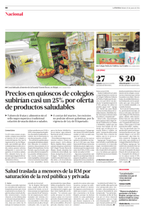 Precios en quioscos de colegios subirían casi un 25