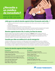 ¿Necesita a un médico de inmediato?