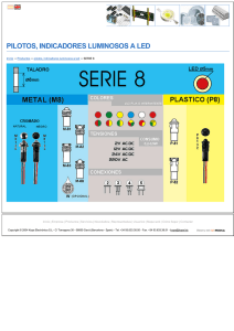 pilotos, indicadores luminosos a led