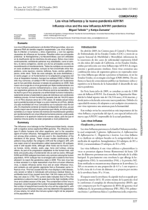 Los virus Influenza y la nueva pandemia A/H1N1