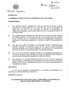 Decreto Transitorio de perdón de multas e intereses 2014