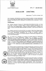 resolución directoral - Hospital Hermilio Valdizán