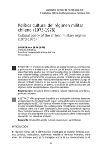 Política cultural del régimen militar chileno