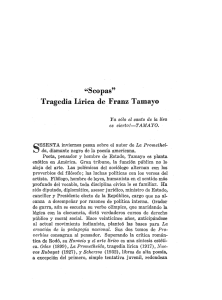 "Scopas" Tragedia Lirica de Franz Tamayo