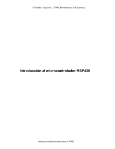 Introducción al microcontrolador MSP430