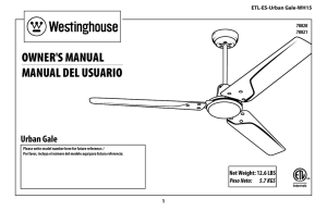 owner`s manual manual del usuario