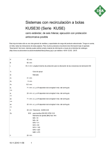 Sistemas con recirculación a bolas KUSE30 (Serie KUSE)