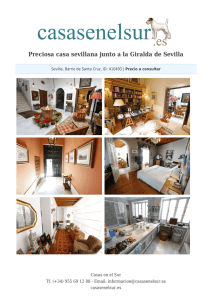 Preciosa casa sevillana junto a la Giralda de Sevilla