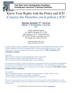 Know Your Rights with the Police and ICE!
