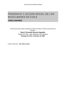 presencia y accion social de los musulmanes en chile