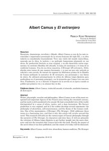 Albert Camus y El extranjero - Portal de revistas académicas de la