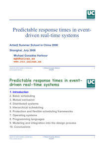 Predictable response times in event- driven real