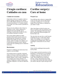 Cirug&iacute;a card&iacute;aca - Children`s Hospitals and Clinics of Minnesota