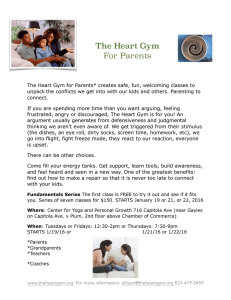 The Heart Gym El Gimnasio Corazon Flyer 2015-16 For