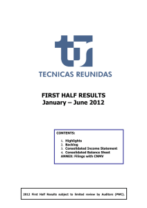 tr 1h 12 results - Técnicas Reunidas