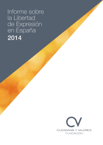 Informe sobre la Libertad de Expresión en España 2014