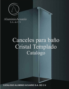 CRISTAL TEMPLADO - Canceleria de Aluminio