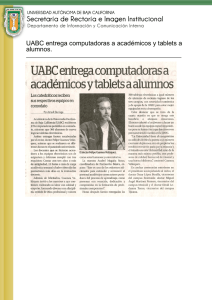 UABC entrega computadoras a académicos y tablets a alumnos.
