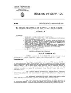 Nº 90 - Ministerio de Seguridad Provincia de Buenos Aires