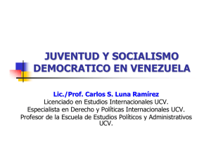 juventud y socialismo democratico en venezuela