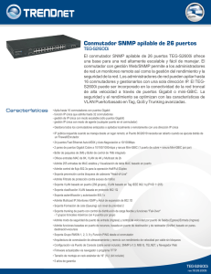 Conmutador SNMP apilable de 26 puertos
