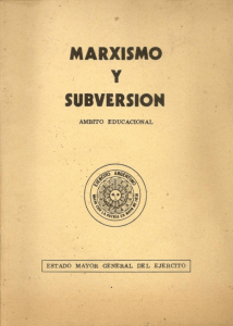Marxismo y Subversion en el ambito educacional