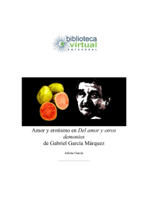 Amor y erotismo en Del amor y otros demonios de Gabriel García