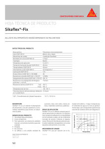 HOJA TÉCNICA DE PRODUCTO Sikaflex®-Fix