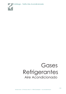 GASES REFRIGERANTES