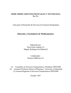 Seleccion y formulario de medicamentos