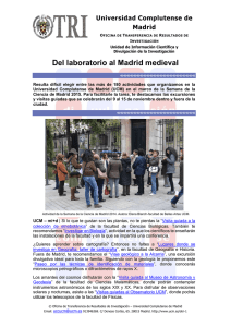 Del laboratorio al Madrid medieval