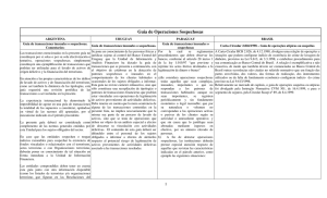 Guía de Operaciones Sospechosas - Mercosul SGT-4