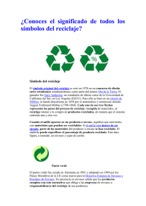 ¿Conoces el significado de todos los símbolos del reciclaje?