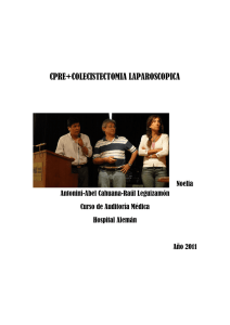 cpre+colecistectomia laparoscopica