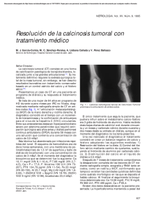 Resolución de la calcinosis tumoral con tratamiento