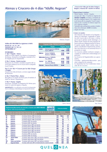 Atenas y Crucero de 4 días “Idyllic Aegean”